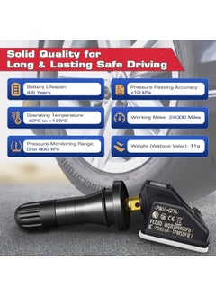 Autel Autel TPMS Sensor MX-Sensor, 315MHz + 433MHz Dual Frequency Tire Replacement Sensor for All Cars, Same as OE Sensor, 100% Cloneable Pressure Monitor System Sensor (Rubber Valve, Press-in, 1PCS)  - Image 5