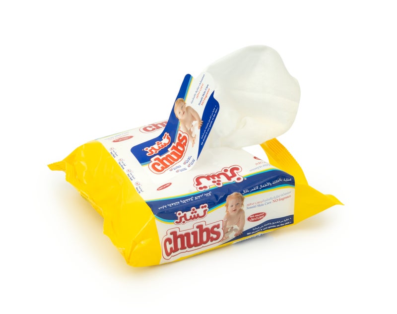 Chubs مناديل مبللة حساسة للأطفال - خالية من العطور وخالية من الكحول - عبوة 20 منديل - Image 4