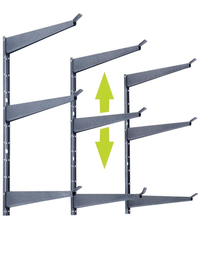 Delta Heavy Duty Lumber Storage Rack by Delta Cycle, Holds Up To 720 lbs - 3-Tier Wide Wood Storage Rack With Fully Adjustable Arms - Steel Construction Storage Solution For Garage, Basement & Pantry - Image 1