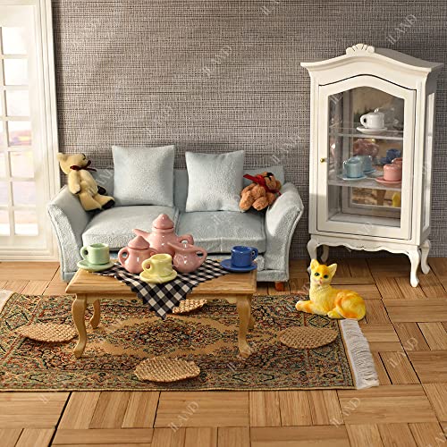 iLAND Varnished Dollhouse Flooring on 112 Scale Dollhouse Floor Boards of Bamboo Rectangular 96pcs - Image 5