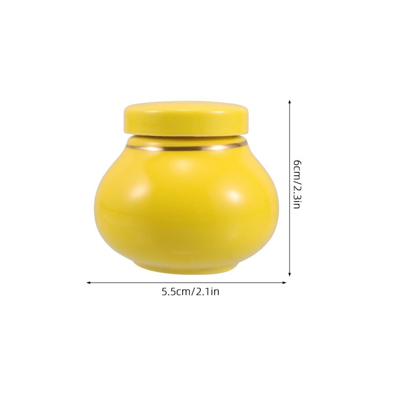 Ceramic Airtight Tea Canister 800ml Porcelain Chinese Style Storage Jar For Coffee Spices - Image 3