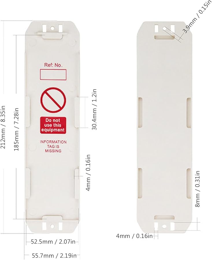 10Pcs Plastic Scaffold Status Holder For Safety Inspection Do Not Use Tags - Image 3