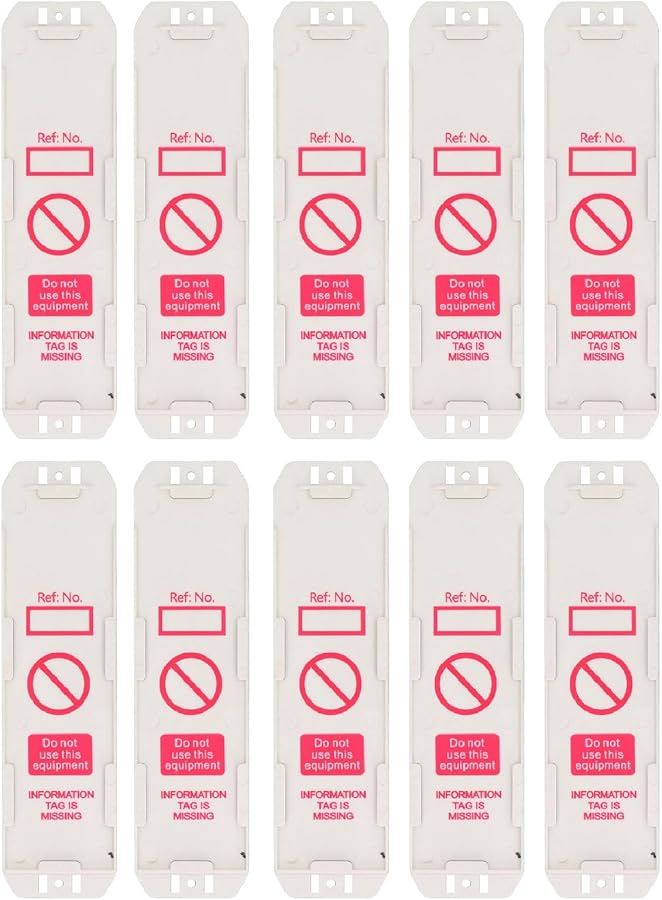 10Pcs Plastic Scaffold Status Holder For Safety Inspection Do Not Use Tags - Image 1