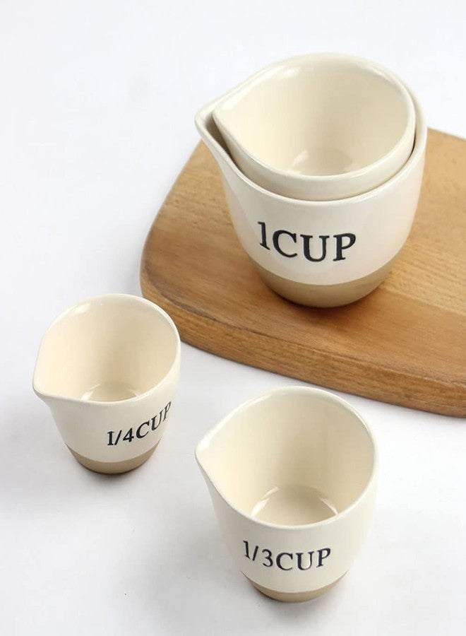 RockTrend Ceramic Milk Measuring Cup Egg Measuring Bowl Baking Bowl, set of 4 - Image 4