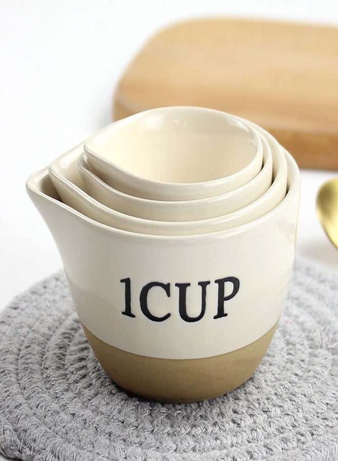 RockTrend Ceramic Milk Measuring Cup Egg Measuring Bowl Baking Bowl, set of 4 - Image 3