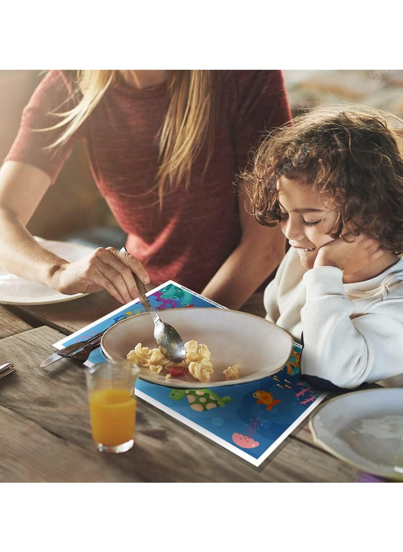 20-Piece Disposable Stick-On Baby Placemats, Waterproof Placemats for Restaurants and Travel