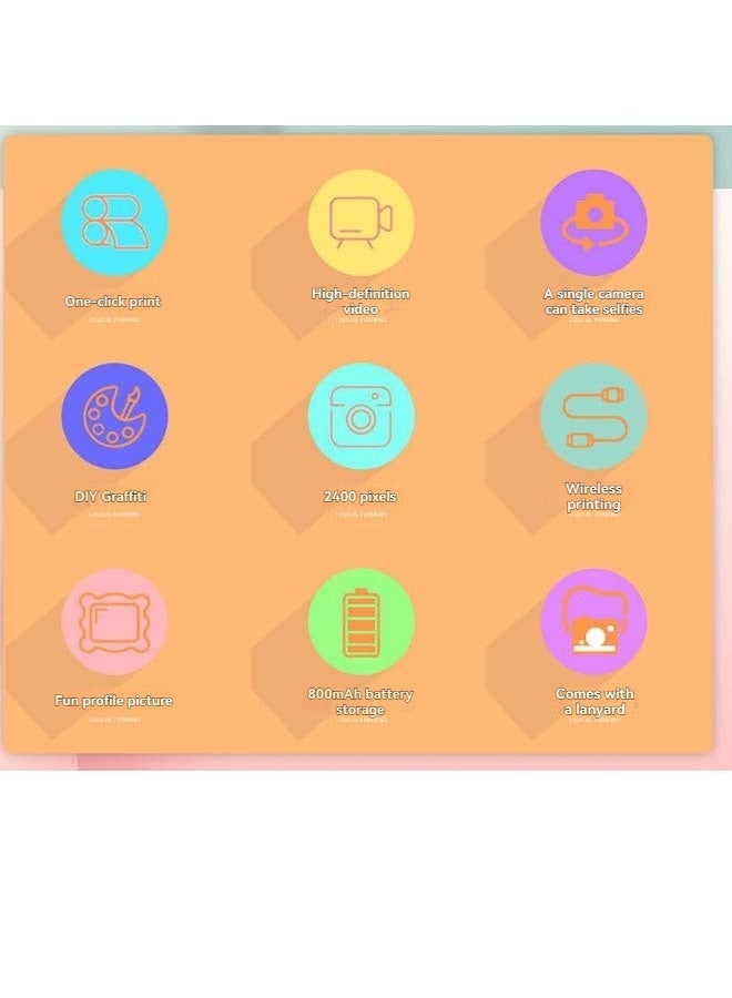 بيوينتي Snap & Print Kids كاميرات فورية للأطفال مع أوراق الطباعة - Image 2