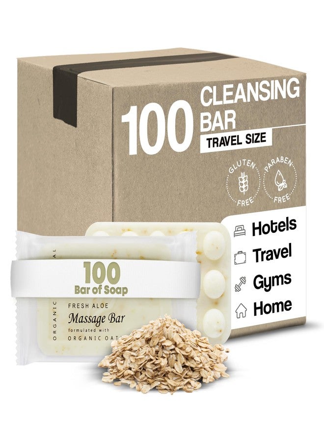 1-Shoppe All-in-Kit Diversified Hospitality Organic Oatmeal Cleansing Bar Soap, Travel Size Hotel Amenities, 1.25 oz (Case of 100) - Image 1