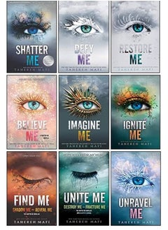 Shatter Me Series Collection 9 Books Set By Tahereh Mafi(Unite Me, Believe Me, Imagine Me, Find Me, Unravel Me, Unravel Me, Defy Me, Restore Me, Ignite Me) 