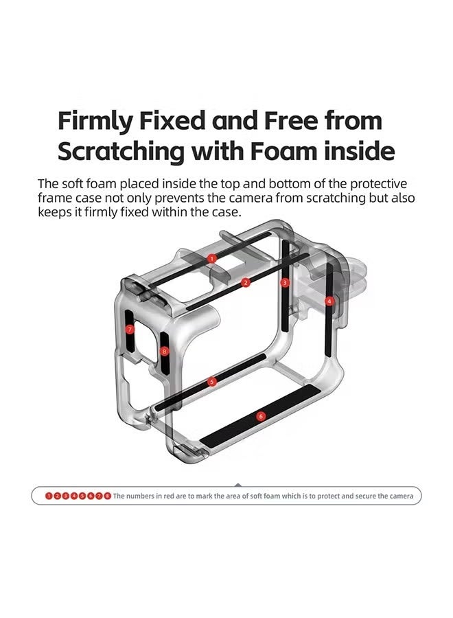 aMagisn غطاء حماية معدني من AMAGISN لكاميرا Insta360 Ace Pro2، أسود - Image 4