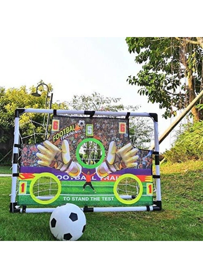 Soofam 88CM Kids Football Goal Target Football Training Soccer Goal Football Training Game Aid - Image 1