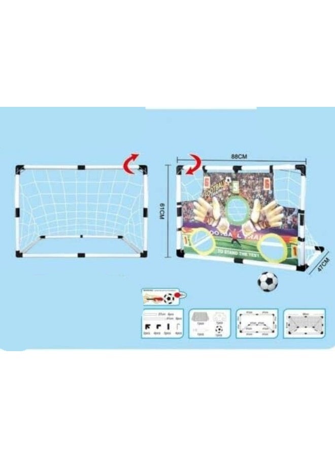 Soofam 88CM Kids Football Goal Target Football Training Soccer Goal Football Training Game Aid - Image 3