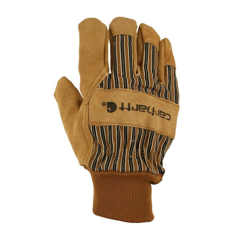 carhartt Carhartt Men's Insulated System 5 Suede Work Glove with Knit Cuff, Brown, X-Large 