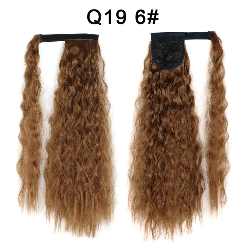 Generic Xuchang Magic Tape Corn Curly Ponytail Extension Q19  6#
