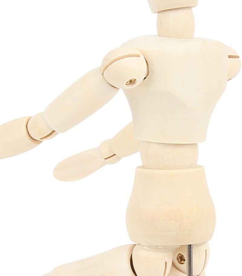 Cost effective upgraded craftsmanship Keenso Wooden Mannequin 14 Rotatable Joint Drawing Art Mannequin for Kids and Artists Schima Superba Material Seasonal & permanent compatible
