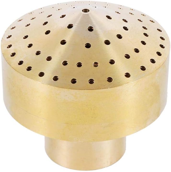 woobles 1/4''1/2''3/4''1''3/2''2''Brass Column Garden Pond Water Fountain Nozzle Sprinkle Spray Head(1") - Image 1