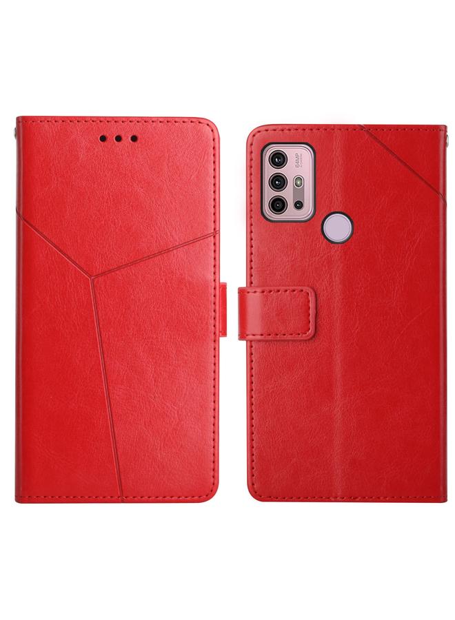 S-TOP Case For Motorola Moto G10 / G20 / G30 Y Stitching Horizontal Flip Leather Phone Case with Holder & Card Slots & Wallet & Photo Frame - Image 1