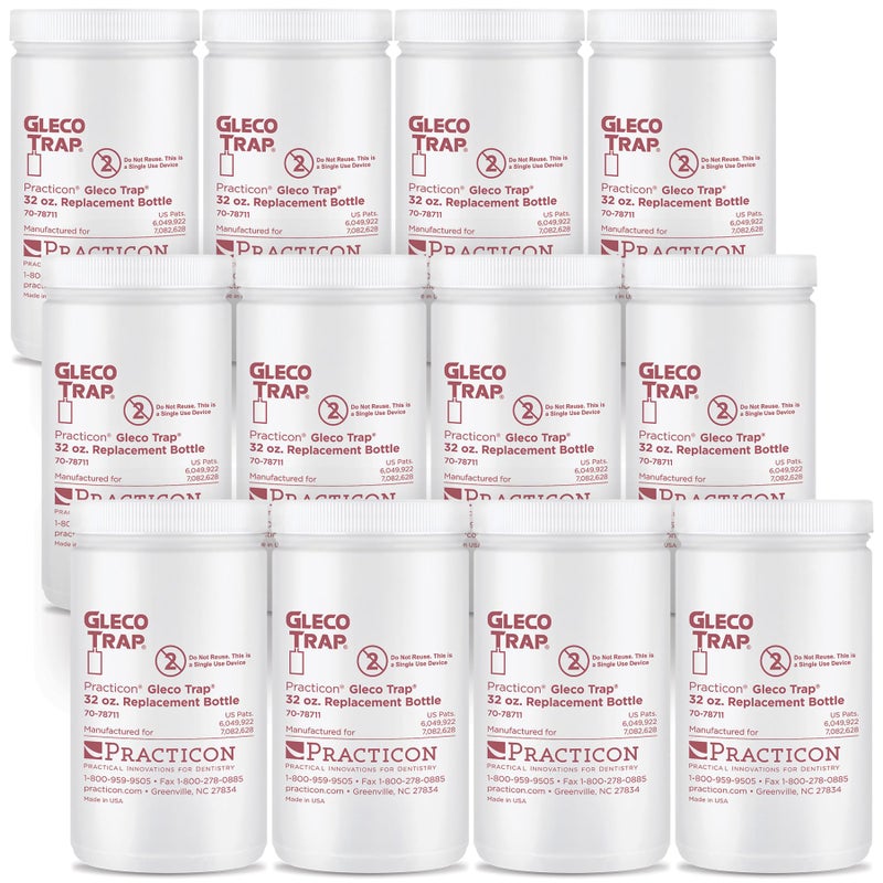 Practicon Gleco Trap 32 oz. Replacement Bottles for Clay & Plaster Sink Trap, Pack of 12 - Image 5