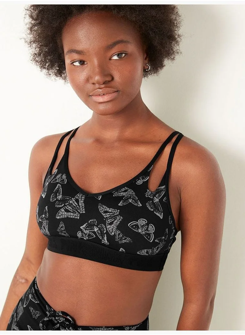 PINK Ultimate Strappy Back Lightly Lined Sports Bra