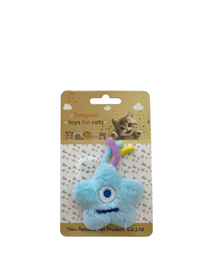 Star Monster Shape Catnip Plush Toy for Cats