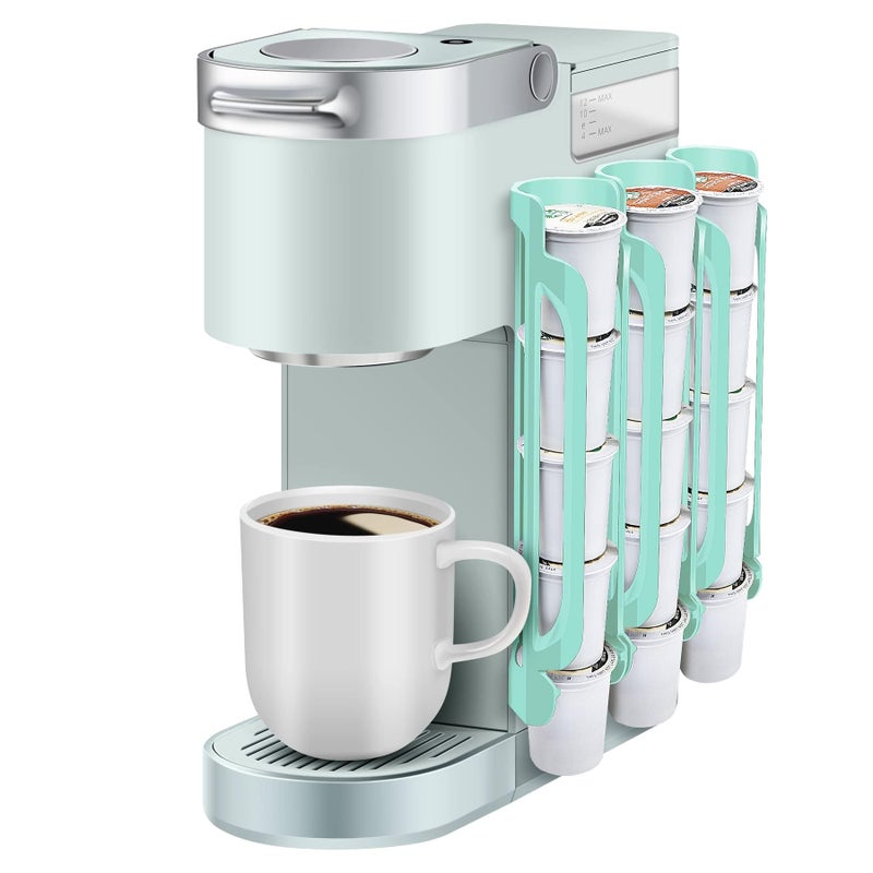 kedofa K Cup Holder for Keurig: Coffee Pod Holder for Counter Small Space - Kcup holders for Wall Mount (3, Oasis Blue) - Image 1