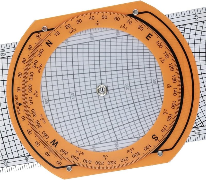 CRP 1 B حاكم الملاحة الجوية 360 درجة قاعدة الانزلاق الدوارة لتخطيط الرحلات الجوية - Image 4