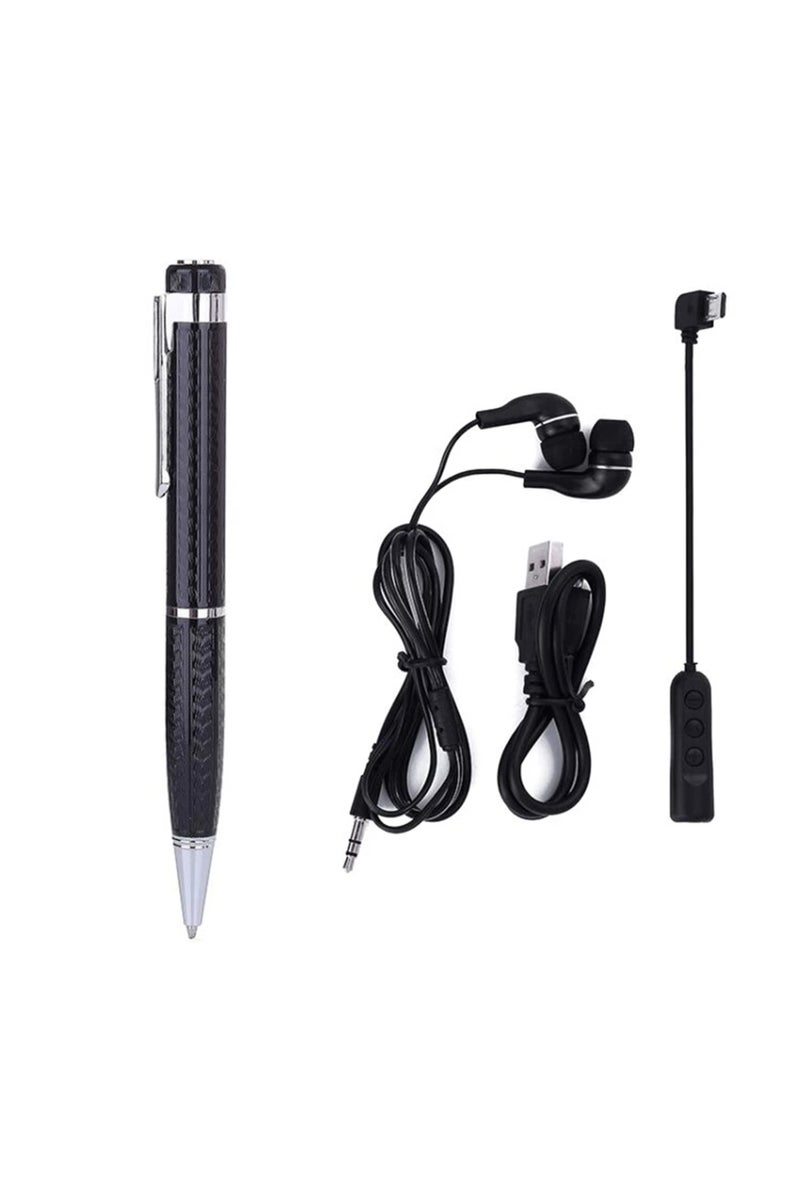 إيروريكس قلم تسجيل صوتي رقمي أسود بسعة 32 جيجابايت، تسجيل صوتي احترافي، مزود بخاصية الاتصال عن بعد. - Image 4