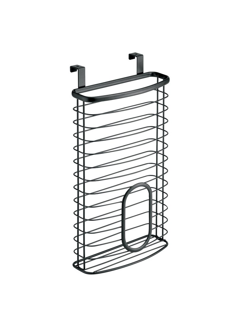 InterDesign iDesign Axis Over the Cabinet Kitchen Storage Holder for Plastic and Garbage Bags - Matte Black  - Image 1