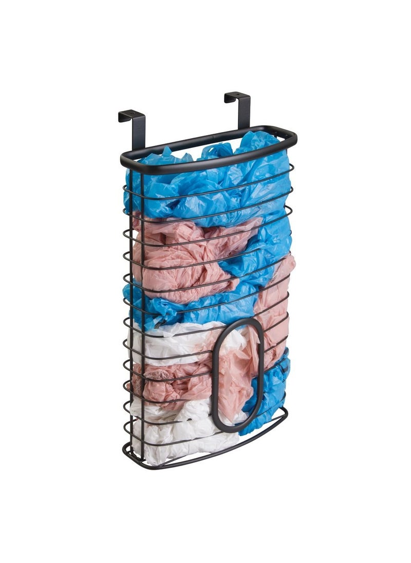 InterDesign iDesign Axis Over the Cabinet Kitchen Storage Holder for Plastic and Garbage Bags - Matte Black  - Image 3