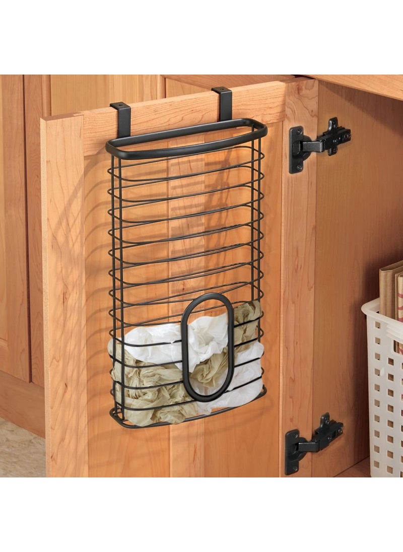 InterDesign iDesign Axis Over the Cabinet Kitchen Storage Holder for Plastic and Garbage Bags - Matte Black  - Image 4