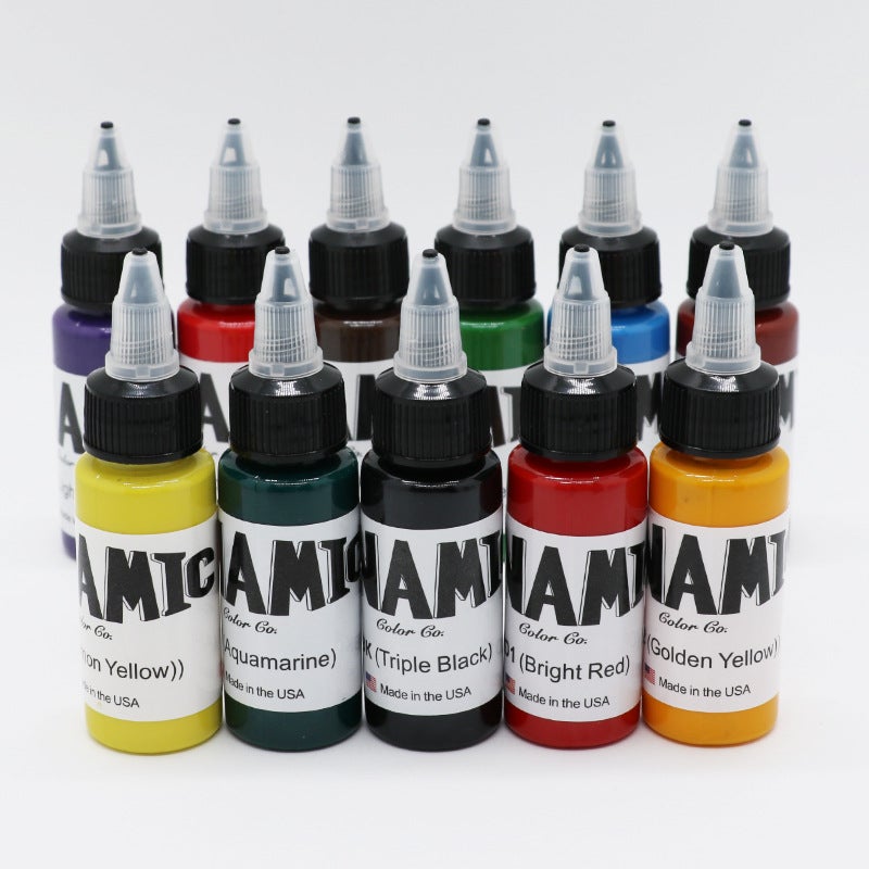 Authentic Dynamic Tattoo Color 30Ml Real Person 1Oz Cut Line Fog Tattoo 14 Color Combination - Image 3