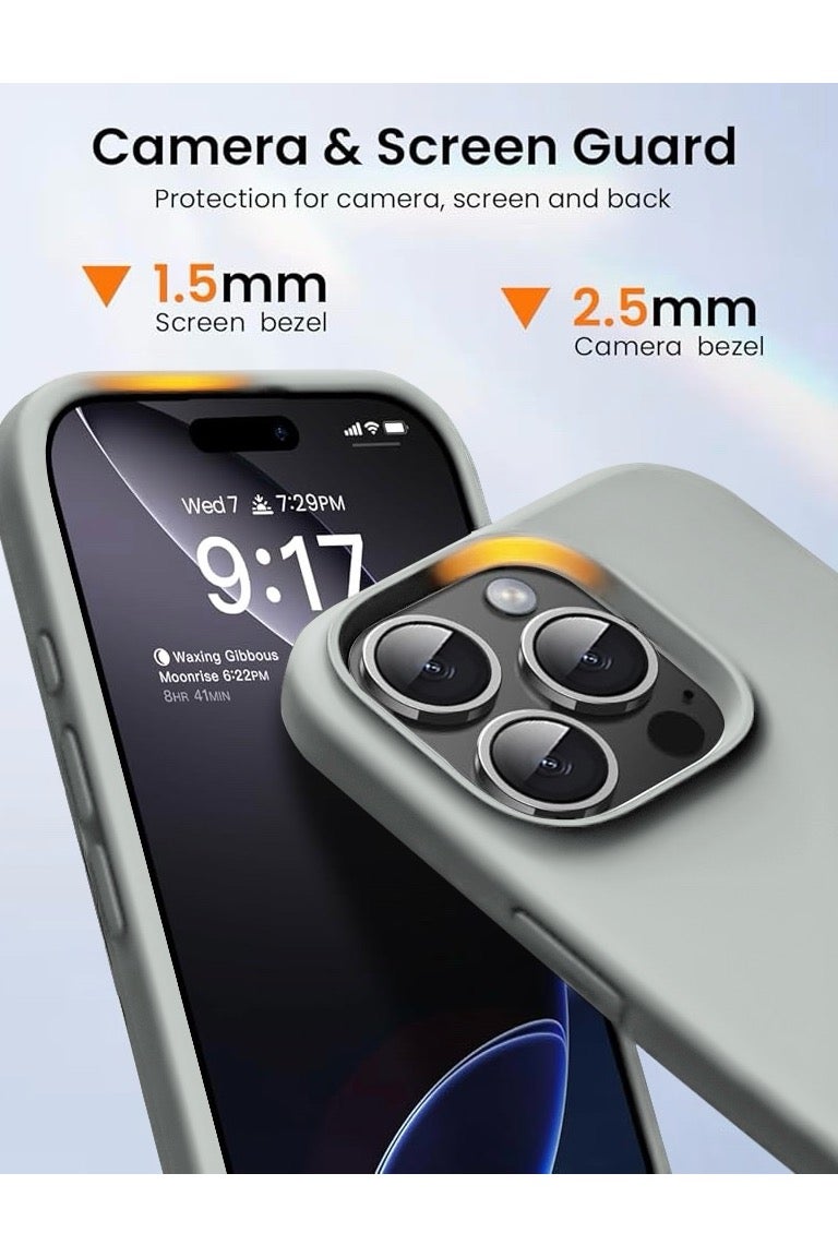 ريتي غطاء سيليكون لآيفون 14 برو ماكس – تصميم أنيق بجودة فائقة، ملمس ناعم احترافي، مقاوم للصدمات، حماية كاملة مع بطانة فاخرة من الألياف الدقيقة - Image 2