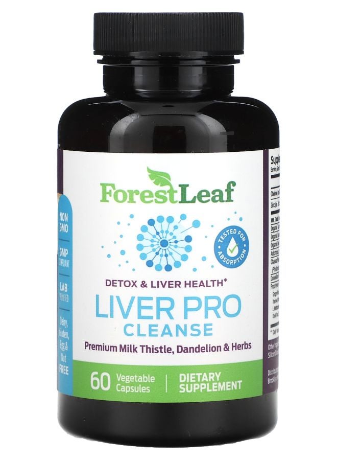 Liver Pro Cleanse 60 Vegetable Capsules