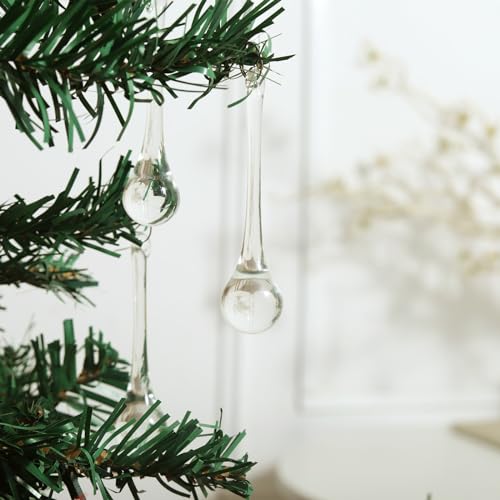 LONGWIN 20pcs 3inch Crystal Teardrop Chandelier Pendant Parts Wedding Party Christmas Tree Decorations Ornaments - Image 3