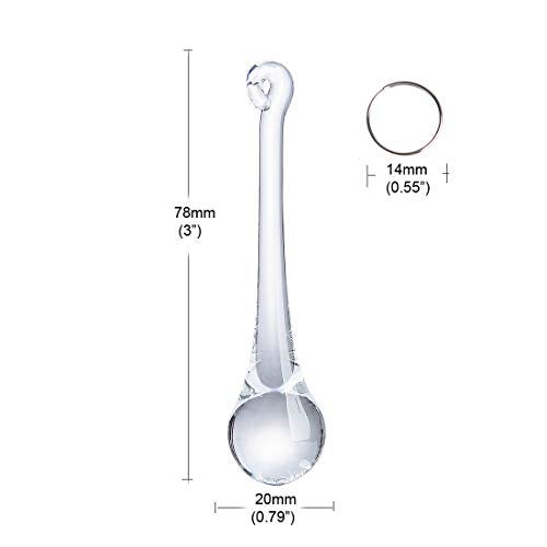 LONGWIN 20pcs 3inch Crystal Teardrop Chandelier Pendant Parts Wedding Party Christmas Tree Decorations Ornaments - Image 2