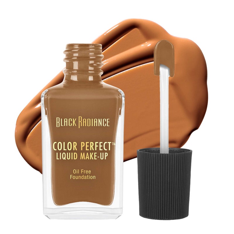 Black Radiance Color Perfect Liquid Full Coverage Foundation Makeup, Rum Spice, 1 Ounce - Image 1