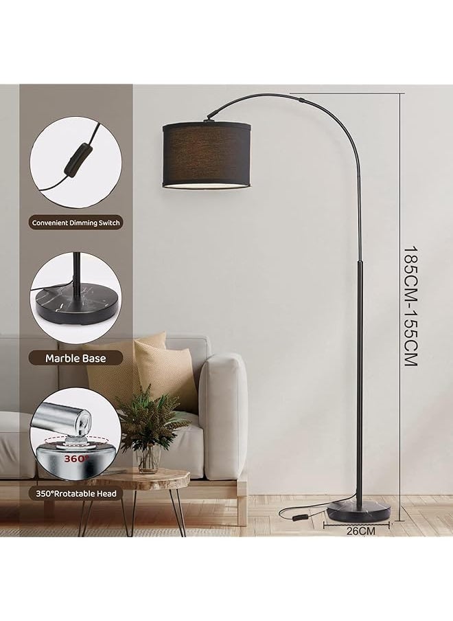 Modern Dimmable Floor Lamp With Nordic Style Adjustable Hanging Shade Over Couch Reading Light Standing Lamp For Living Room And Bedroom Black - pzsku/Z929250D6B69B6ACA8BB6Z/45/_/1740917169/3da894f3-65a0-426d-ba6e-0a84d1deeef2