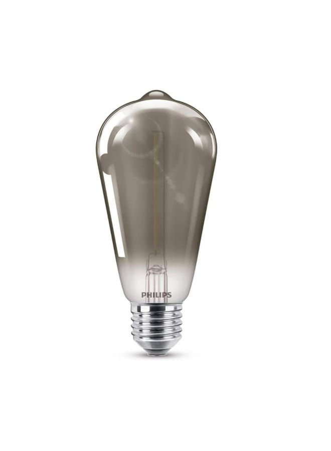 Philips Filament LED Bulb 2.3W Equivalent to 11W, Warm ST64 E27 Smoky ND RFSRT4 - Image 1