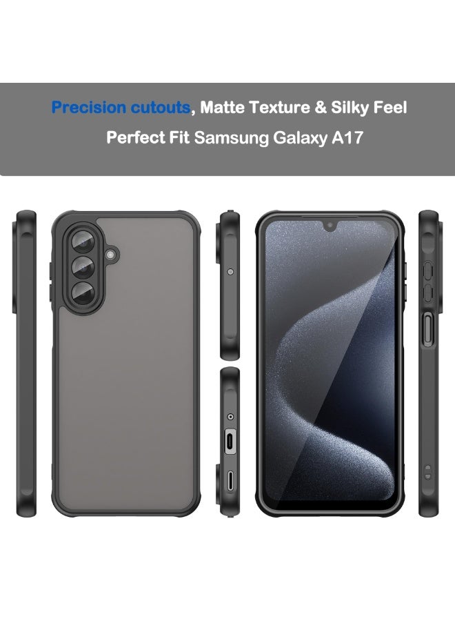 general Ultra Thin Matte Case for Samsung Galaxy A17 5G, Military Grade Drop Protection, Frosted Translucent PC Back  Soft TPU Edge Bumper Cover - Image 2