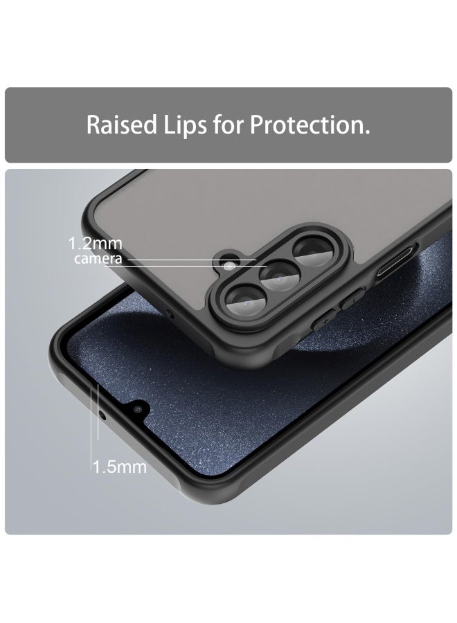 general Ultra Thin Matte Case for Samsung Galaxy A17 5G, Military Grade Drop Protection, Frosted Translucent PC Back  Soft TPU Edge Bumper Cover - Image 3