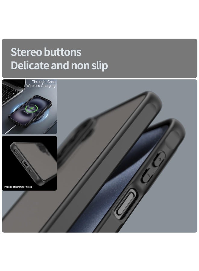 general Ultra Thin Matte Case for Samsung Galaxy A17 5G, Military Grade Drop Protection, Frosted Translucent PC Back  Soft TPU Edge Bumper Cover - Image 5