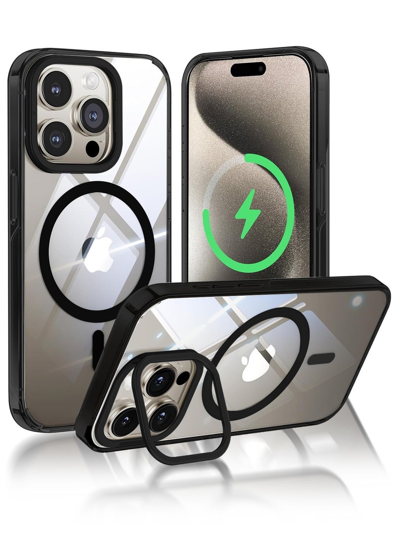 HEROCKX Magnetic Phone Case for iPhone 16 Pro Max Upgraded Lens Bracket Compatible with MagSafeNo.1 Anti-yellowing Technology Shockproof Ultra-thin Phone Case Crystal Clear  - Image 1