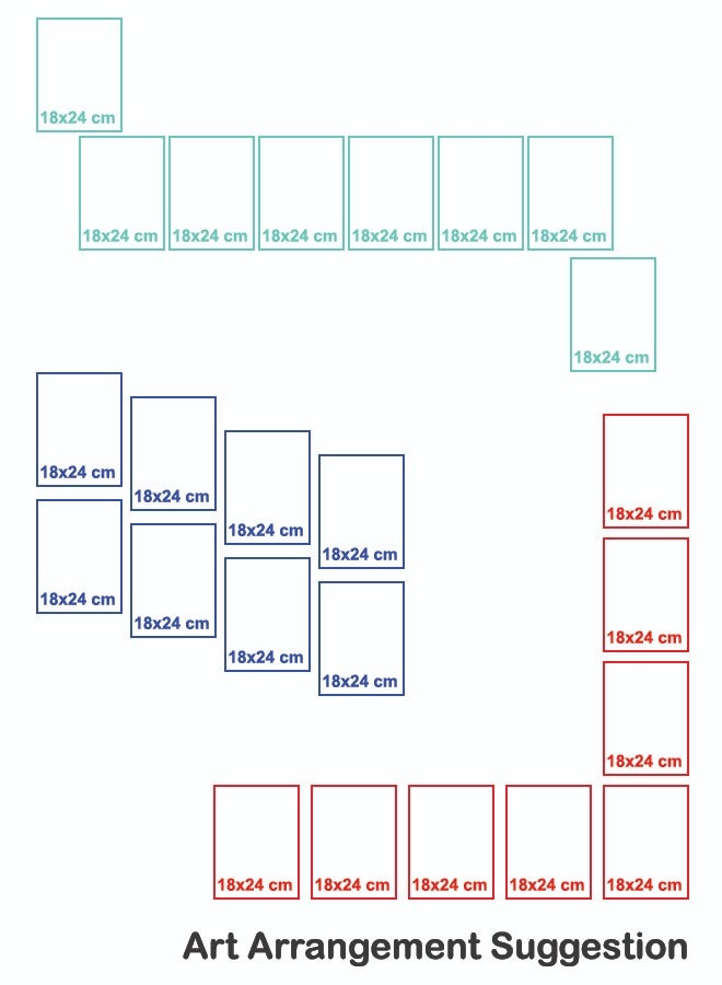 Droplyte 8 Piece of 18x24cm Woman Black & Gold Art Gallery Wall Set - Image 4