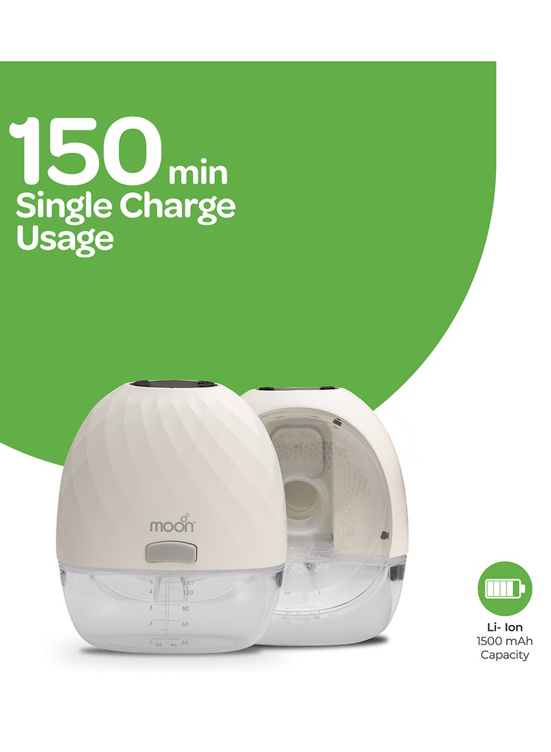 Moon Wearable Hands-Free Breast Pump 150ml - Image 5