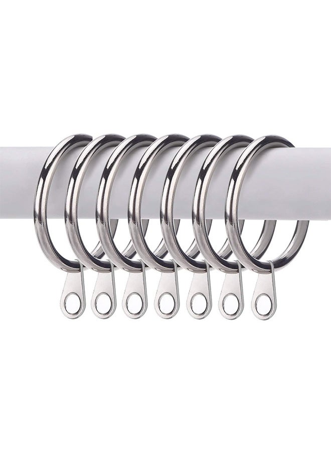 Depend - Metal Drapery Curtain Rings Hanging Rings For Curtains And Rods, Drape Sliding Eyelet Rings 32 MM Internal Diameter For Most Curtains, Shower Curtains Easy To Install 20 Pack - Image 1