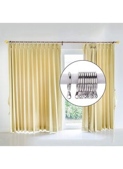 Depend Metal Drapery Curtain Rings Hanging Rings For Curtains And Rods, Drape Sliding Eyelet Rings 32 MM Internal Diameter For Most Curtains, Shower Curtains Easy To Install 20 Pack  - Image 5