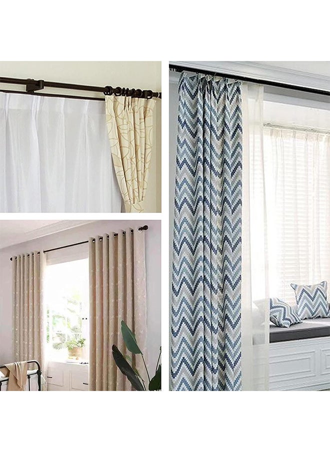 Depend - Metal Drapery Curtain Rings Hanging Rings For Curtains And Rods, Drape Sliding Eyelet Rings 32 MM Internal Diameter For Most Curtains, Shower Curtains Easy To Install 20 Pack - Image 1