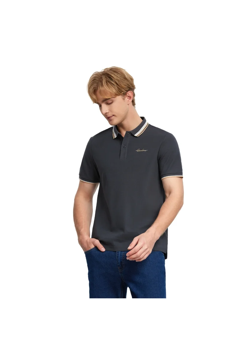 GIORDANO Gray Men's Signature Polo