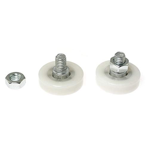 RLECS 8pcs Diameter 25mm Bearing Nylon Small Pulley Drawer Pulley Door Furniture Cabinet Pulley Positioning Roller File Cabinet Pulley - Image 2