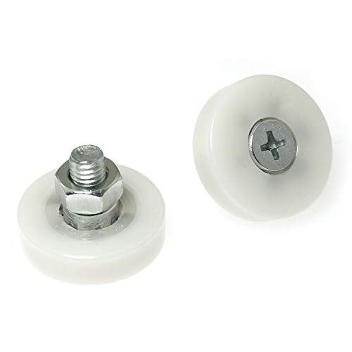 RLECS 8pcs Diameter 25mm Bearing Nylon Small Pulley Drawer Pulley Door Furniture Cabinet Pulley Positioning Roller File Cabinet Pulley - Image 3